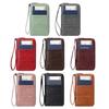RFID Blocking Wallet with Zipper Travel Document Holder Passports Organizer Card Holder with Wrist Strap for Men Women Family Vacation Use