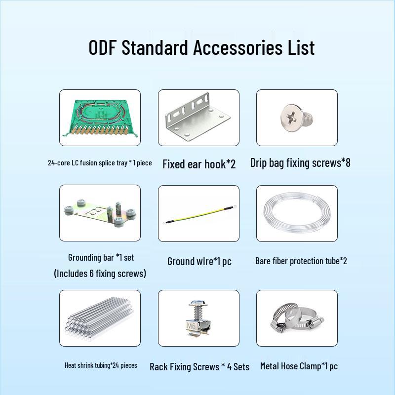 Boyang 12-Port 24-Core LC Multimode ODF Fiber Optic Distribution Frame