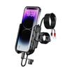 Kewig Upgraded Motorcycle Phone Holder USB-C Fast Charger Moto Motorbike Handlebar Mount Cellphone Support Rearview-mirror Stand