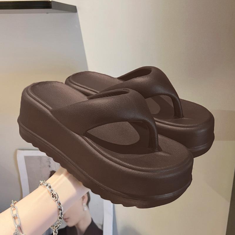 

Platform Slippers Women s Casual Versatile Fashion Non-slip Soft-soled Sandals Wear Height-enhancing Cool Slippers 40-41