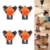 Woodworking 90° Right Angle Clamps Adjustable Spring Corner Fixers for Photo Frame Cupboard DIY Drilling Positioning