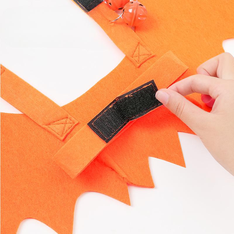Bat Wings Pet Clothes Bells Cat Clothes Halloween Festive Atmosphere Cat and Dog Clothing Chest Straps Pet Fun Outfits
