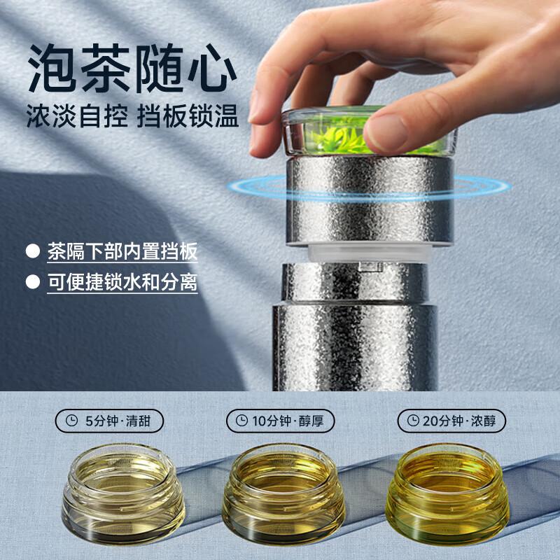 TOMIC 350ml Insulated Tea Infuser Travel Mug