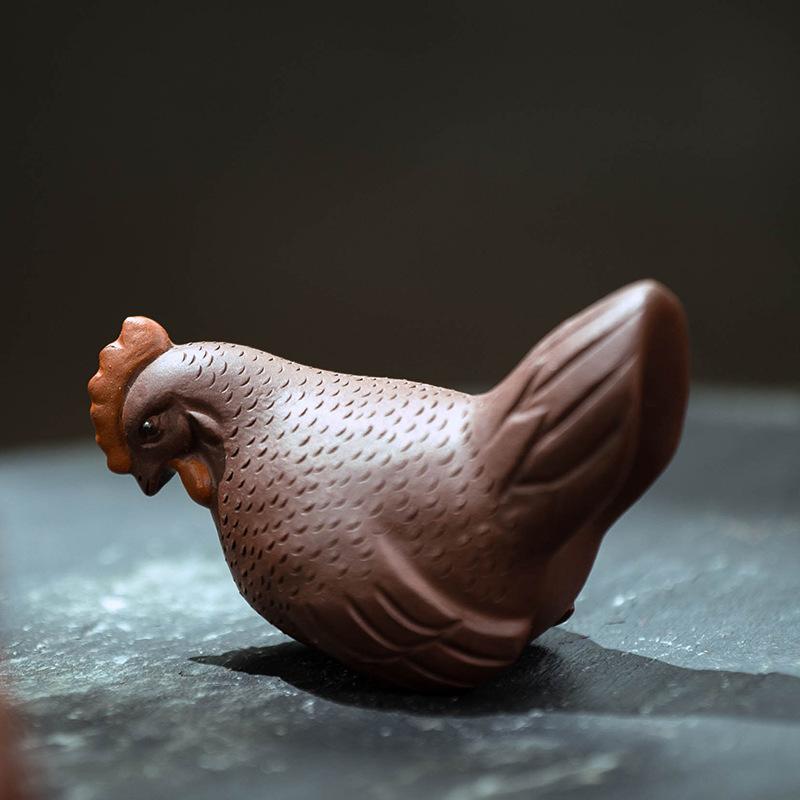 

Yixing Zisha Zodiac Rooster Good Luck And Prosperity Tea Pet Ancient Lucky Model Tea Figurine Play Toys Tea Statue Ornaments