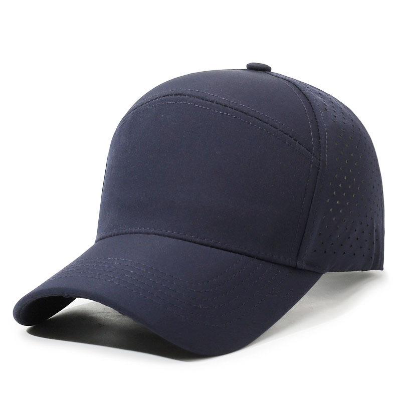 Outdoor universal breathable sunscreen hat hard top quick drying sunshade baseball cap men's and women's laser punching cap
