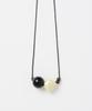 Millo Women Contrast Bead Necklace [Black]