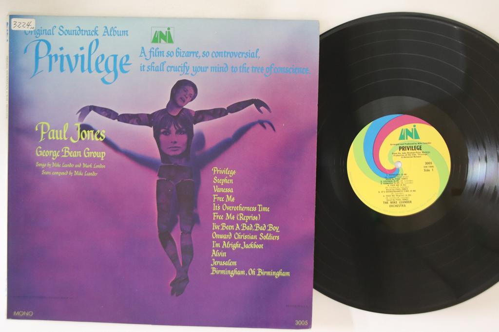 LP Record OST, MIKE LEANDER - Privilege 3005 UNI 1967 US Soundtracks & Musicals Used