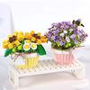 Diy Hand-assembled Flower Buildingblocks With Small Pieces, Everlasting Hand-held Flower Toys