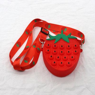 Hot Rianbow Cross Bag Fidget Toys For Children Christmas Gifts Push Its Bubble Stress Relief Sensory Toys Coin Purse Girls