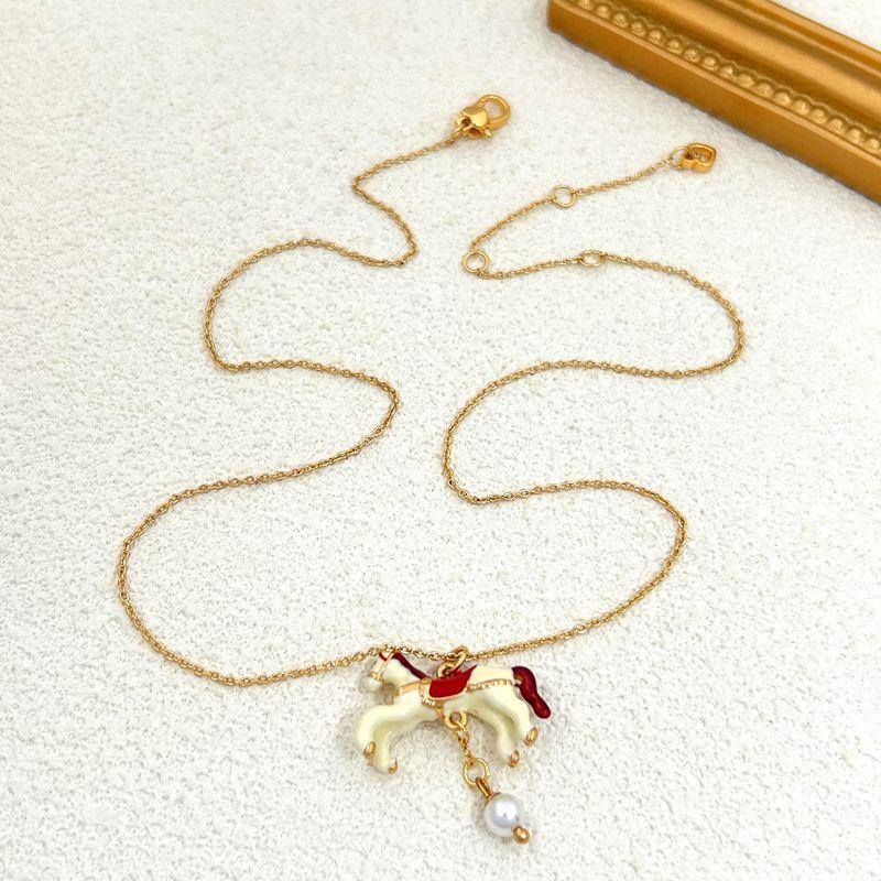 Manufacturer S Supply Creative Carousel Shape Handmade Drop Glaze Earrings Spot Female