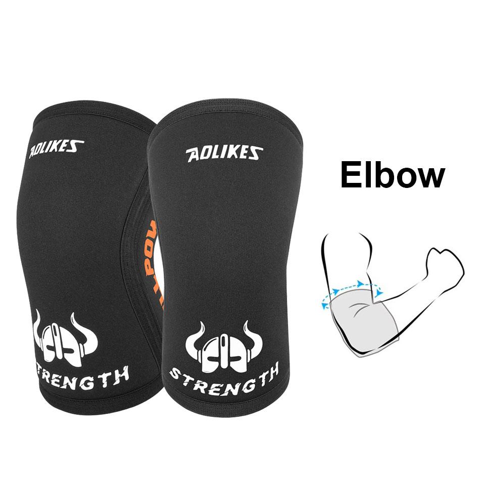 

Aolikes 1 Pair 7Mm Knee Sleeves Ergonomic Support Injury Recovery - Neoprene Knee Brace Knee Support Features Suitable For Squats Running and Gym L