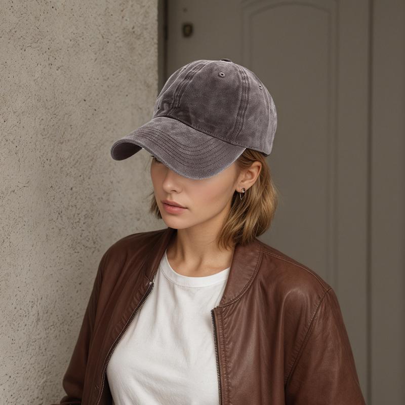 1 Stück gewaschene Baumwolle Sommer Baseballkappe Sport Herren/Damen Verstellbare Sonnenhüte Erwachsene Einfarbig