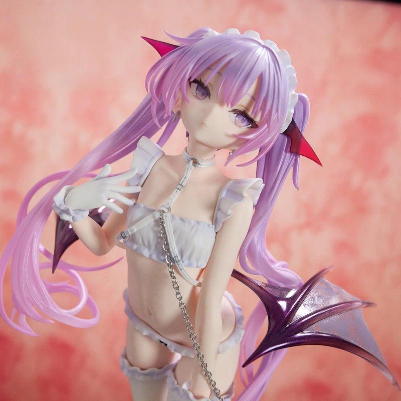 Up Studio Anime Figure Eve 1/6 Scale Pink Purple Twin Tails Succubus White Stockings Chain Model For Anime Fans