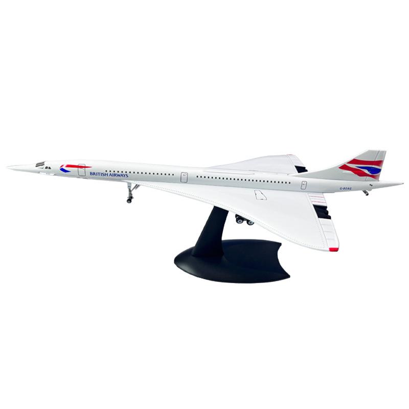 1:200 Scale Concorde Supersonic Jet Model - Alloy Static Display Collection