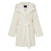 MO&Co. Women's Mid-Length Hooded Duck Down Coat with Belt