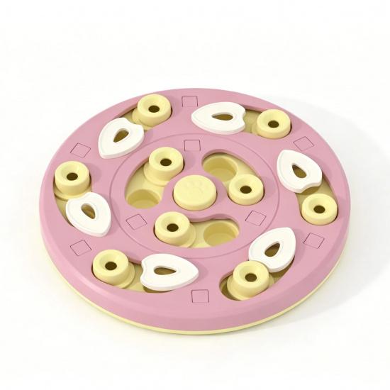 Interactive Cat Slow Feeder Puzzle Maze Toy, Anti-Choke Pet Treat Dispenser Bowl for Kitten Small Dog, Food Grade Interactive Fe