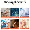 Multi-functional double-headed rubber mallet high elastic rubber hammer head anti-slip fiber handle silent tapping