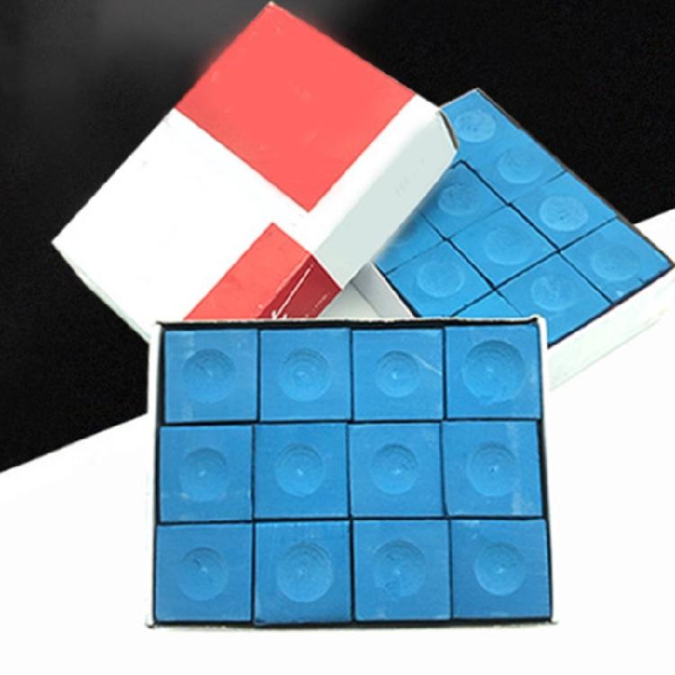 12Pcs Snooker Billiard Chalk Pool Square Cue Chalk Pool Cue Tip Square Powder Indoor Sport Snooker Accessories