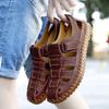Fashion Luxury Mens Sandals Fashion Handmade Leather Sandals Summer Hollow Out Roman Shoes for Men Casual Beach Sandals Wading Sandalias