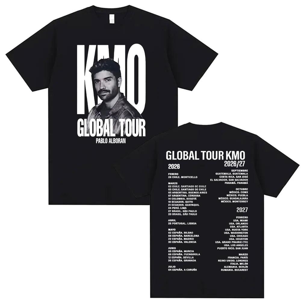 Pablo Alborn Global Tour Kmo Merch T Shirt Unisex Women Fashion Hip Hop Style Tshirts Vintage Casual Oversized YK Top