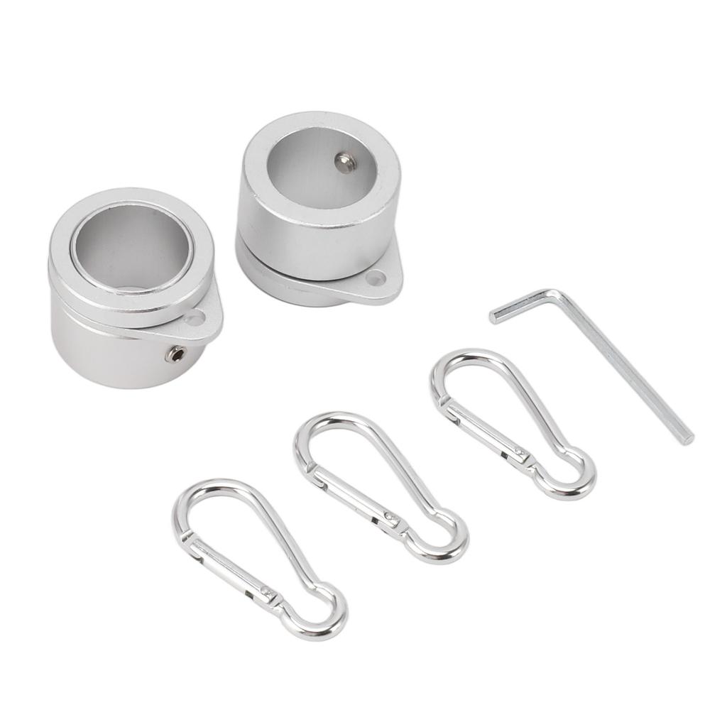 Flag Pole Rings Aluminum Alloy 2Packs, 360 Degree Rotating Flagpole ...
