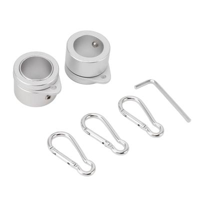 2 szt. G3/4 pierścienie do masztu flagowego ze stopu aluminium, obrotowy, 360 stopni, antypoślizgowy, obrotowy klips montażowy do masztu flagowego