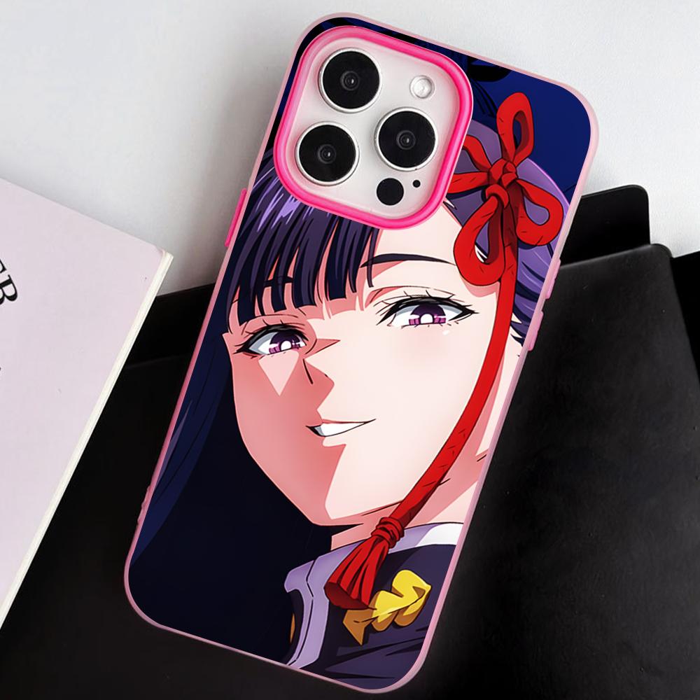 Mato seihei Ren Yamashiro Jelly Double layer Rose Red Mobile Phone Case for iPhone 17 16 15 14 13 12 11 Air Pro Max Plus
