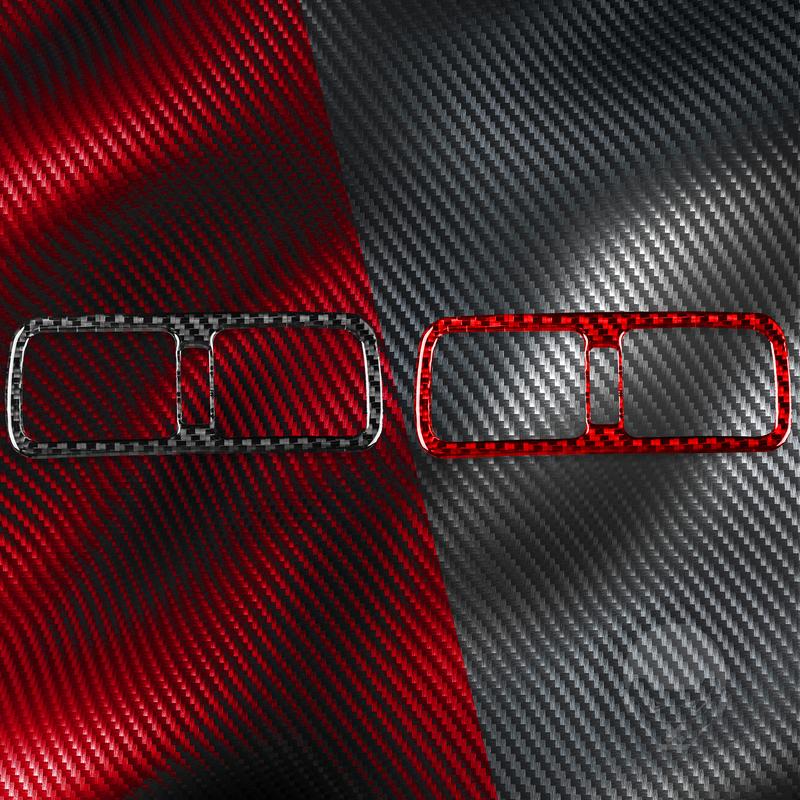 For Infiniti FX QX70 Soft Real Carbon Fiber Rear Air Outlet Trim Frame Panel Tuning Cover Sticker Car Interior Accessories Trim