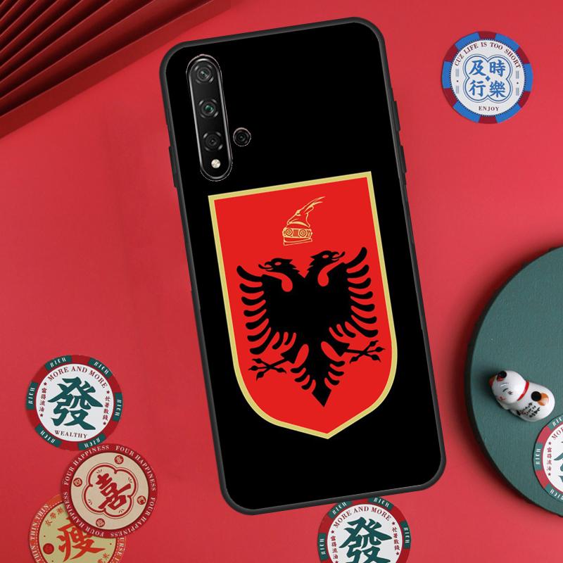 Albania Flag Eagle For Huawei Nova 11 Pro 9 10 SE Y60 Y70 Y90 Y61 Y91 Y72 Y73 12i 11i 8i P20 P30 P40 Lite Case