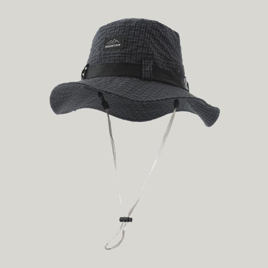 Fisherman Hat for Men, UV Protection Wide Brim Summer Hat, Outdoor Sun Hat with Adjustable Windproof Rope for Hiking Fishing Cycling Sunshade
