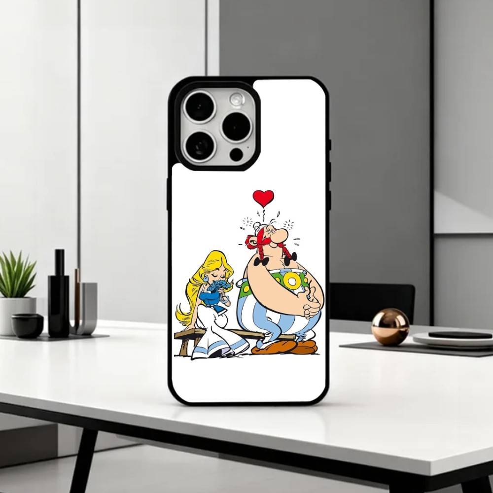 A-Asterix C-Cartoon O-Obelix   Phone Case For iPhone17,16,15,14,13,12,11 Plus,Pro Max Magnetic For Magsafe Wireless Charging