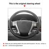 For Hyundai Veracruz ix55 Vera Cruz 2007 2008 2009 2010 2011 2012 Car Accessories Microfiber Leather Steering Wheel Cover Trim