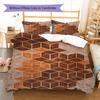 Geometric Marble Pattern Bedding Quilt Set Quilt Cover Pillowcase Home Decoration Gift (1 * duvet cover + 2 * pillowcase, without core)