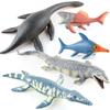 Cotton-Filled Simulation Marine Animal Model Animal Ornament Soft Rubber Dinosaur Model Children'S Toy Ornament Figure