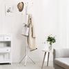 SONGMICS Metal Coat Rack, Clothes Stand, Hat Handbag Hanger, 182 cm Tall Hall Tree, RCR19W , creamy white/ Ivory
