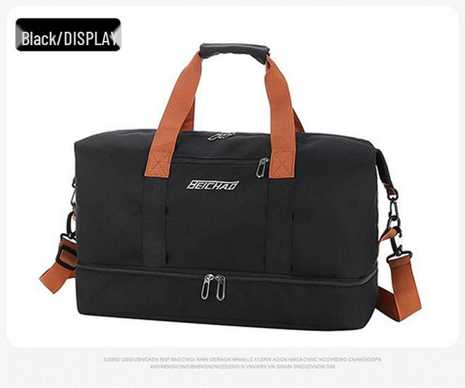

Classic Waterproof Large-Capacity Travel Bag: Lightweight & Stylish for Business Trips чёрный