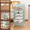 Adjustable Desk Edge Bookshelf: Compact Study Storage Shelf and Book Stand for Classroom or Office.