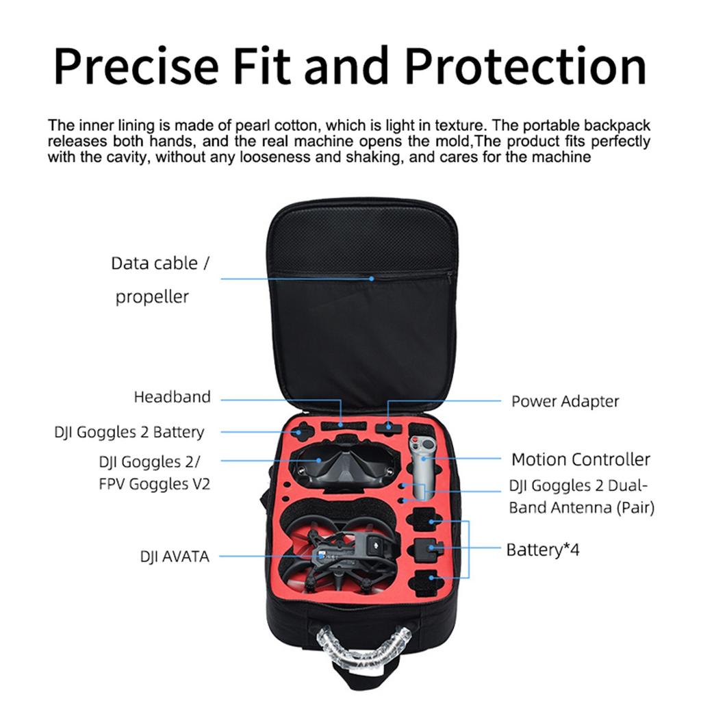 Für Avata Drone Kit Zubehör Portable Storage Tasche Tasche Rucksack