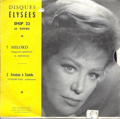 

7inch Record UNKNOWN ARTIST Milord DSP22 Disques Parade France Soundtracks Musicals Used