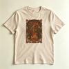 Vintage Art Nouveau Beltane TShirt Pagan Fire Festival Goddess Graphic Tee Witchy Floral Nature Inspired Casual Unisex Shirt