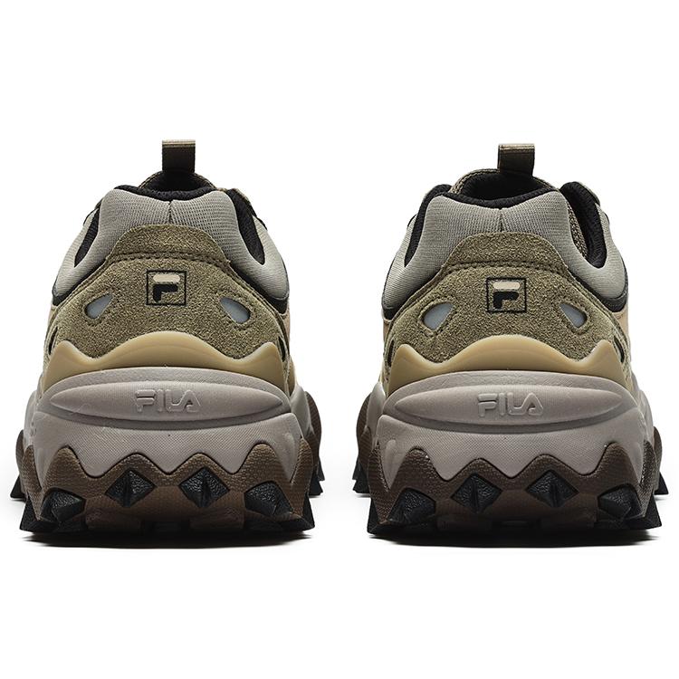 FILA Oakmont 2 Mesh, Textile, Leather Low top Casual Shoes Men's Nightfall Green Corn Stalk F12M242113FDC