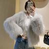 New imitation fur coat women's imitation fox hair raccoon hair imitation autumn and winter thickened temperament light