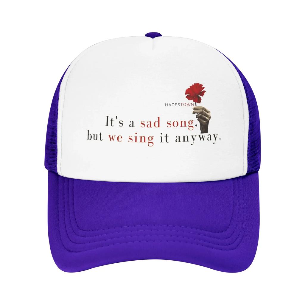 Hadestown flower Mesh Caps Outfits for Unisex Women Adjustable Snapback MeshBack Summer Breathable Caps