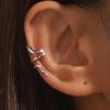 Elegant Diamond Snake Ear Clips - Non-Pierced, Minimalist Fashion, Niche Design