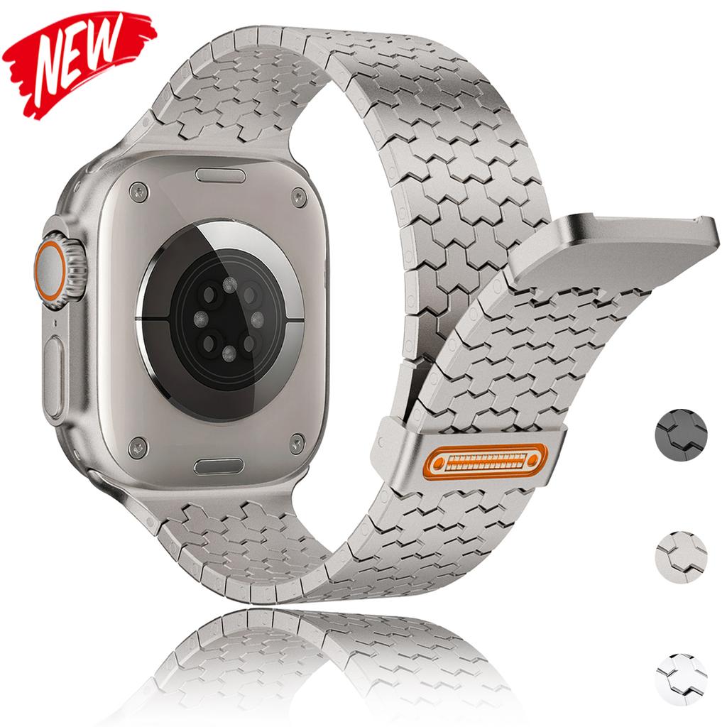 Luxury Metal Band For Iwatch Ultra 3/2 49mm 38 40 41 45 46 44mm Stainless Steel Magnetic Strap For Apple Watch S11 10 9 8 7 SE3