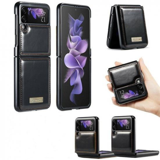 Phone Case For Samsung Galaxy Z Flip3 Fold3 Leather Magnetic Buckle Flip Stand