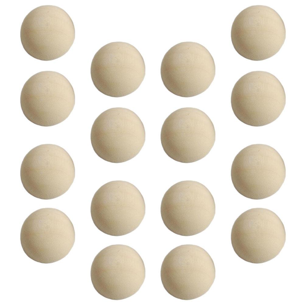 100Pcs Half Craft Balls Unfinished Wooden Mini Hemisphere Smooth for DIY Arts Party Supplies Half Craft Ball