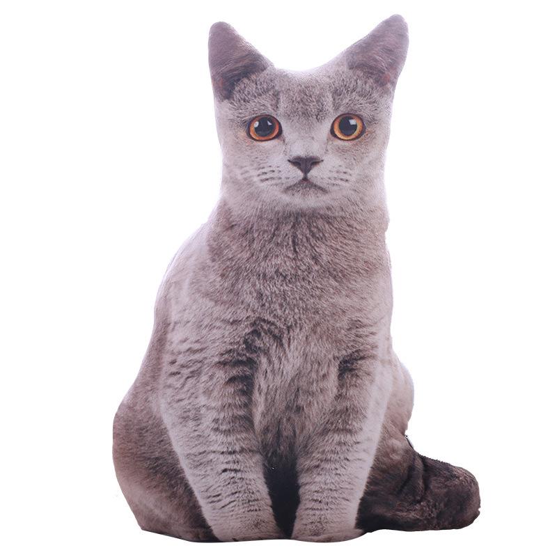 Adorable 3D Cat Plush Doll Sofa Cushion for Home Decor and Gifts