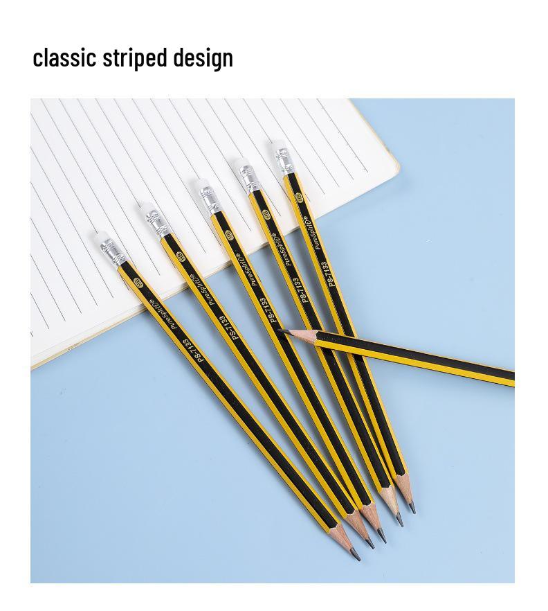 12-Piece HB Pencils with Erasers – Smooth Writing for Primary Students