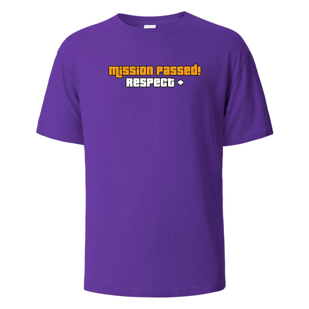 Mission Passed Print t shirts 100 Cotton Summer Tees For Men Women Oversize Casual Tops t shirts